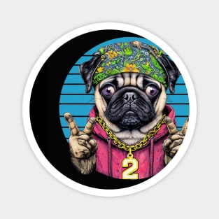 Pug Life: Urban Swagger Pug Boss Magnet